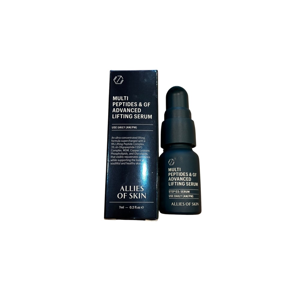 Allies of Skin Multi Peptides & GF Advanced Lifting Serum 7mL New